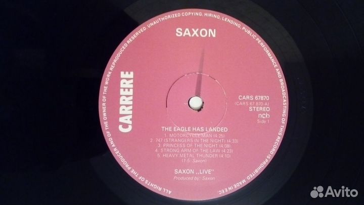 LP Saxon - The Eagle Has Landed (Live) 1982г
