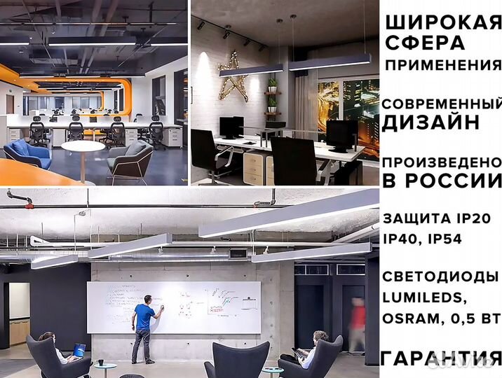 Линейные led светильники