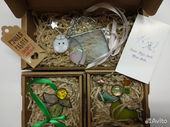 Декор для интерьера, Ангелочки из стекла