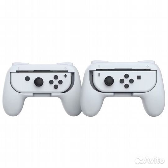 Набор из 2-х держателей dobe Controller Grips для Joy-Con (TNS-851B) (белый)