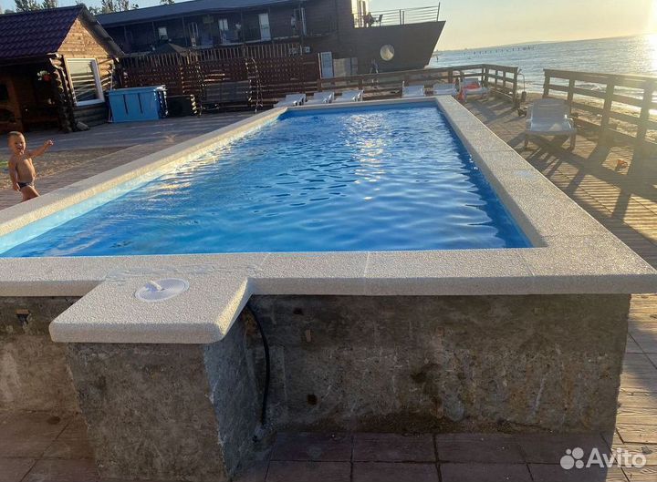 Бассейн с лестницей 4м*3м*1,5м