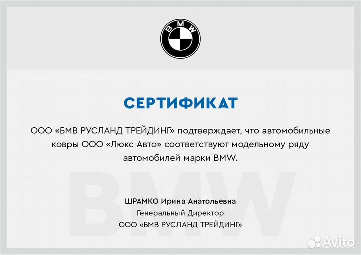3D Коврики BMW X7 из Экокожи