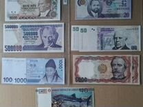 Иностранные банкноты, деньги мира, боны, купюры
