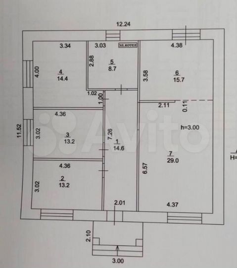 Коттедж 110 м² на участке 6,8 сот.