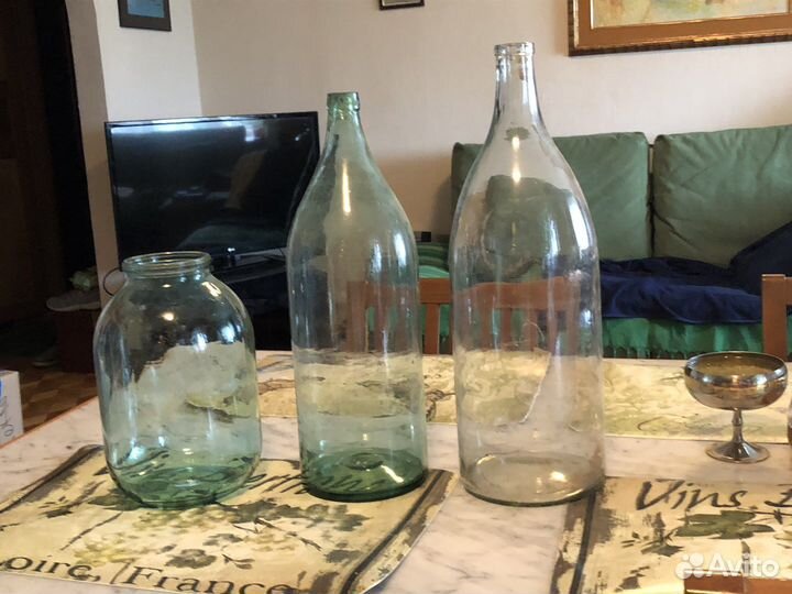 Банки 3л, бутылки проданы