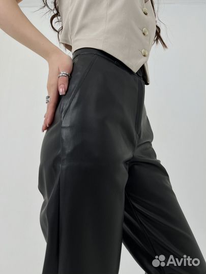 Брюки кожаные