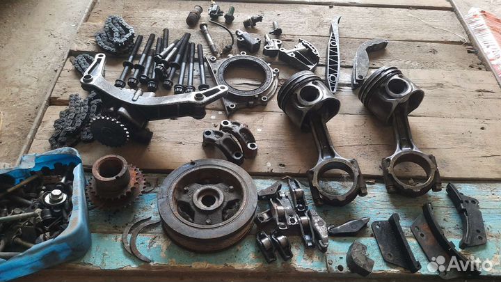 Двигатель в разборе D4CB Хендай