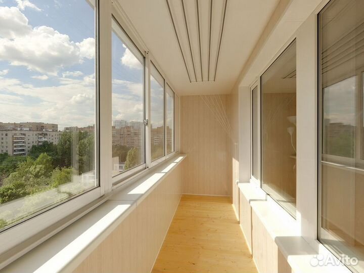 Остекление, отделка и утепление балконов и лоджий