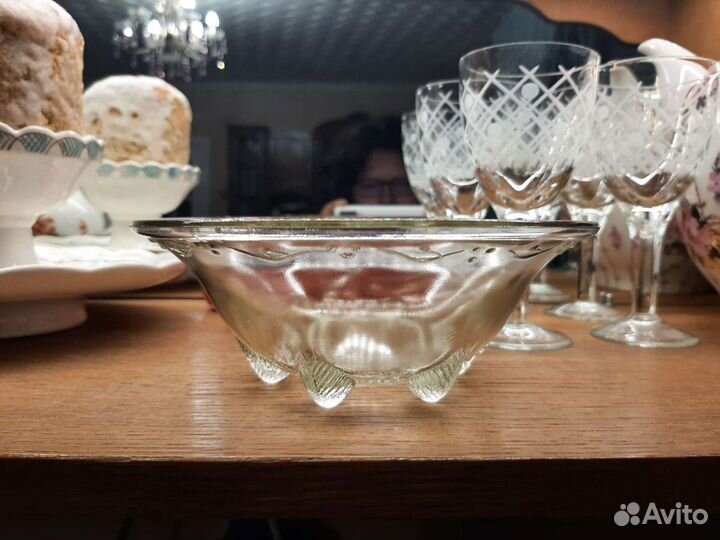 Конфетница вазочка стекло СССР