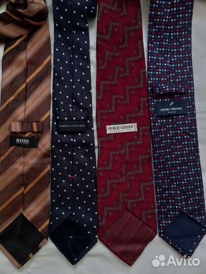 Итальянские галстуки Tommy, Hugo, Armani, Hechter