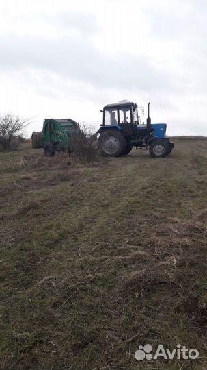 Прессование сена соломы