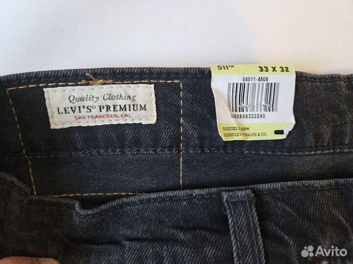 Джинсы мужские Levis 511 slim 33/32