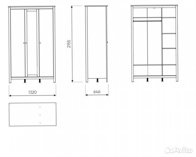 Шкаф IKEA Kantri (Сага)