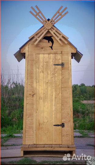 Уличный туалет деревянный BAG334
