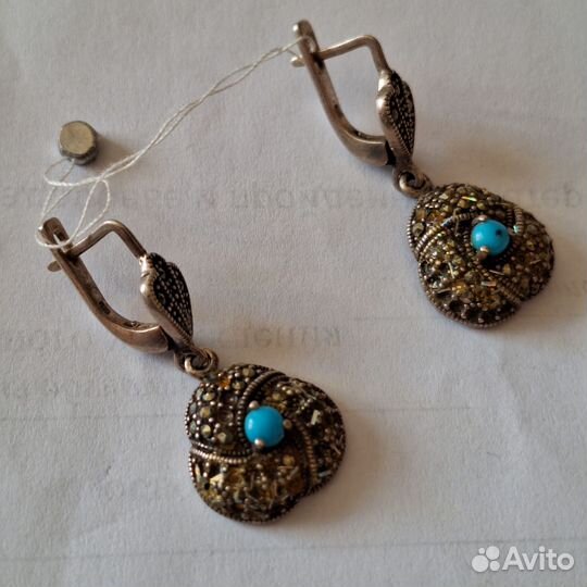 Серьги серебро 925