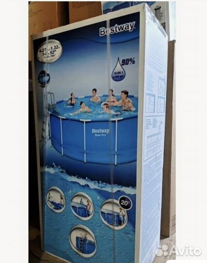 Каркасный бассейн bestway steel pro max 427*132