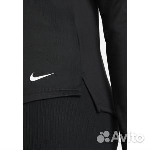 Рубашка с длинным рукавом Nike, черно-белый