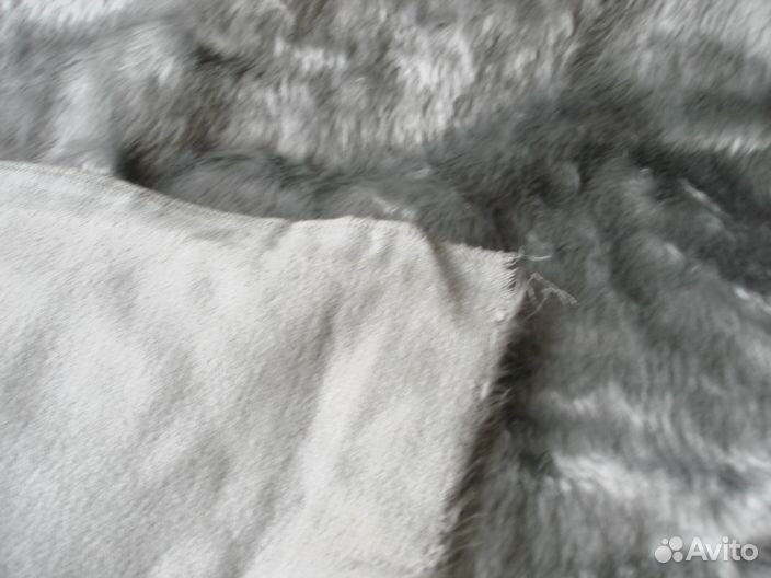 Мех искусственный, серебристо-голубой. Германия