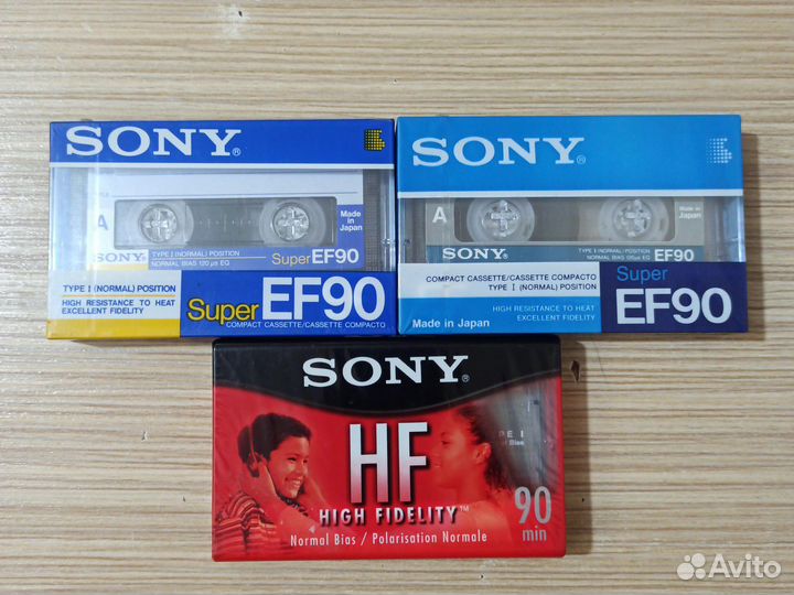 Аудиокассеты новые запечатанные sony