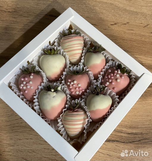 Клубника в шоколаде набор Пинк