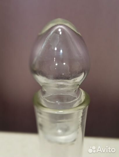 Графин / штоф стеклянный пр-ва ссср, с пробкой