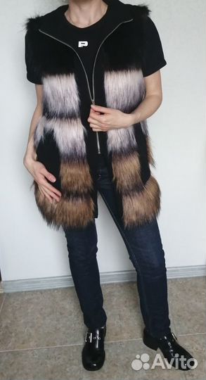 Жилет эко мех итальянской марки Dixie
