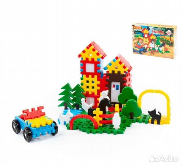 Конструктор Семья 120 деталей новый