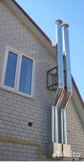 Комплект коаксиального дымохода