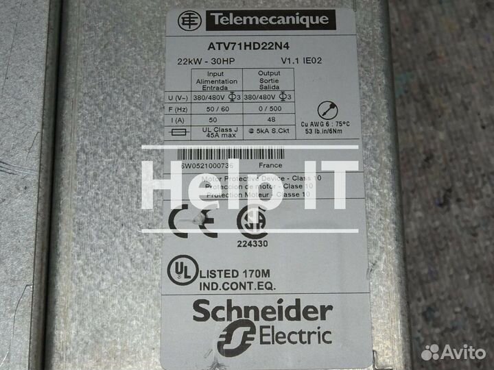 Частотник Schneider Electric ATV71HD22N4