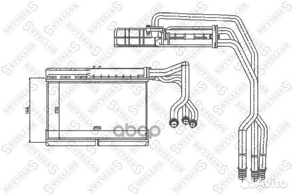 Радиатор печки BMW E34 1.8-4.0/2.4TD/2.5TD 88