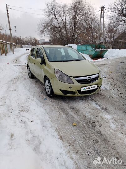 Opel Corsa 1.2 МТ, 2007, битый, 300 000 км