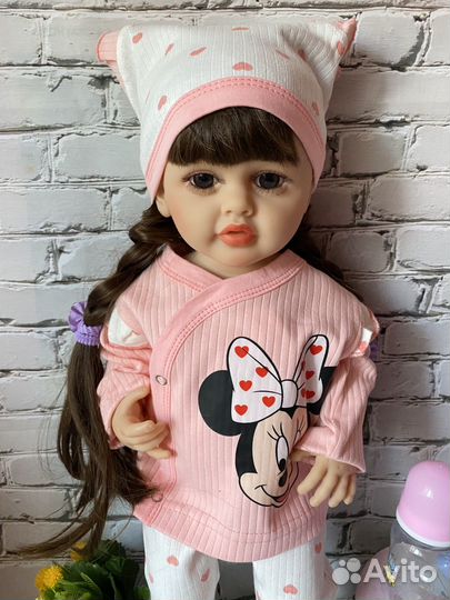 Кукла реборн 55 см комплект одежды