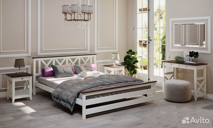 Кровать из массива 2-спальная 