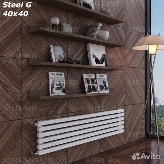Трубчатые дизайнерские радиаторы Steel Hot G 40x40