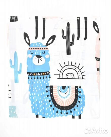 Штора для ванной тканевая Новая