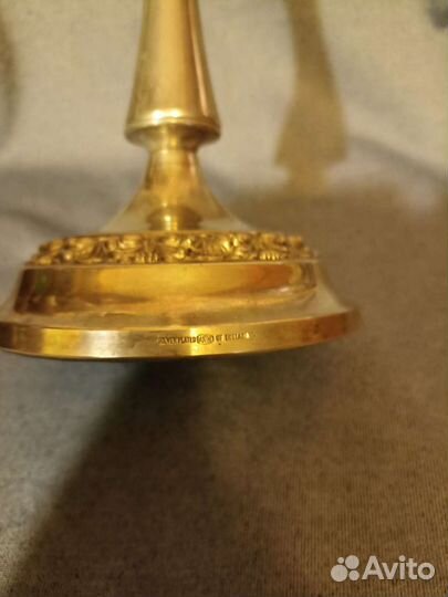 Подсвечник старинный посеребрение