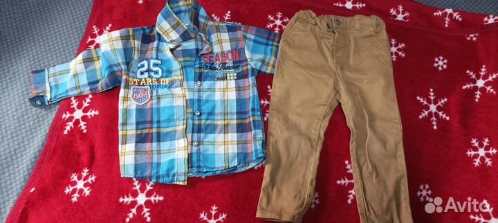 Рубашка и брюки для мальчика 92-86
