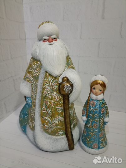 Дед Мороз и Снегурочка СССР. Авторская роспись