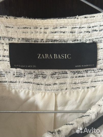 Твидовый жакет zara