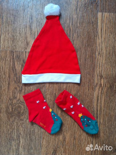 Набор для фотосессии:плед, шапочка и носки, медвеж