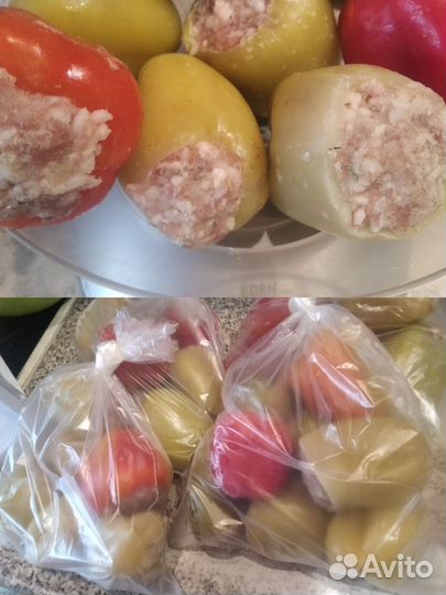 Домашние пельмени,перец,голубцы