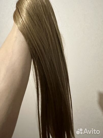 Накладной хвост из натуральных волос