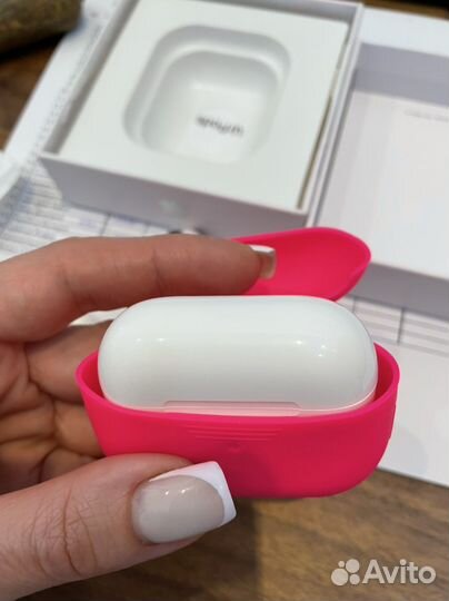 Чехол для наушников airpods pro розовый