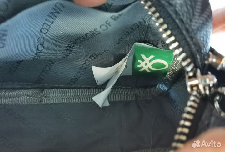 Сумка женская через плечо черная с нюансами