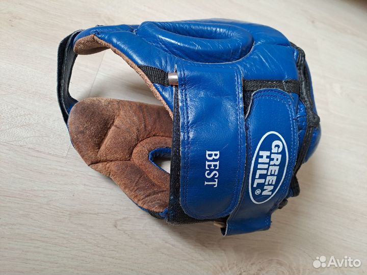 Шлем боксёрский Green Hill best синий