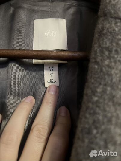 Пальто HM premium 100% шерсть