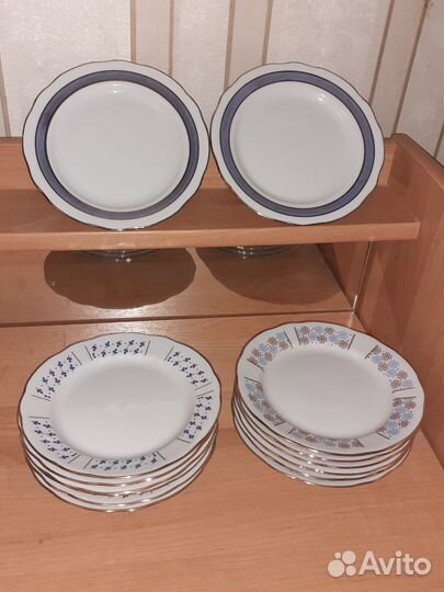 Новые тарелки 17.5см. 14шт, Дулево