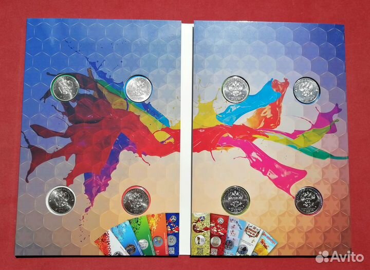 Любые Цветные 25 рублей 2011-2022 год, мультфильмы