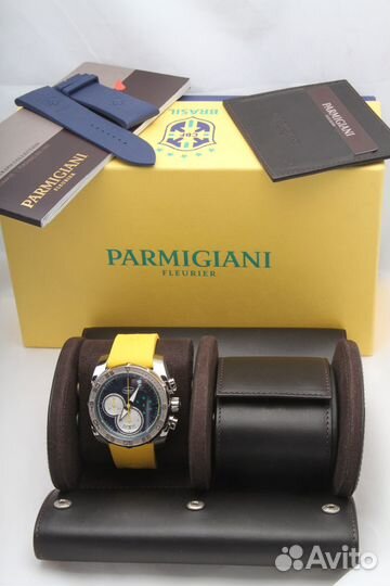 Parmigiani Pershing Chronograph 45mm Gold Bezel