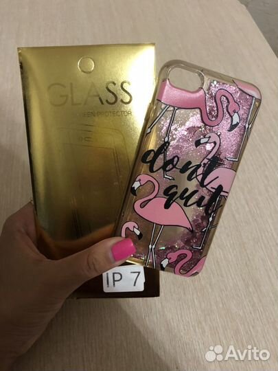 Чехол и стекло